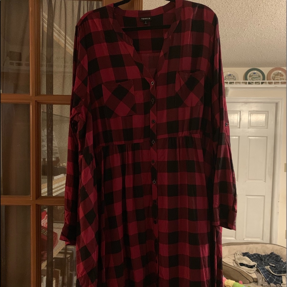 torrid checkered dress
